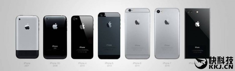 最酷的iPhone 8設計:方正造型 OLED無邊框