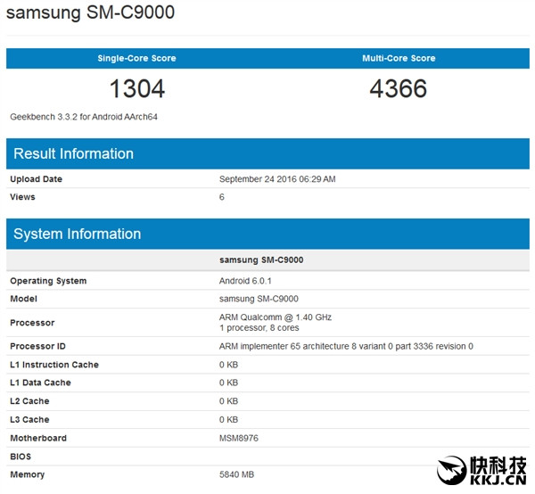 中國(guó)特供？三星Galaxy C9現(xiàn)身：6GB RAM搶眼