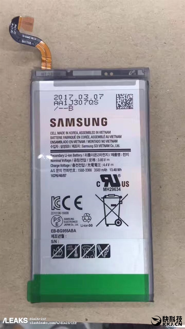 三星S8/S8+電池同時(shí)曝光：還是三星自家的天下