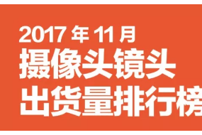 2017年11月攝像頭鏡頭排行榜