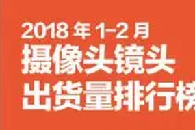 2018年1-2月攝像頭鏡頭市場動態(tài)及監(jiān)測數(shù)據(jù)