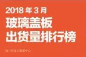 2018年3月玻璃蓋板排行榜