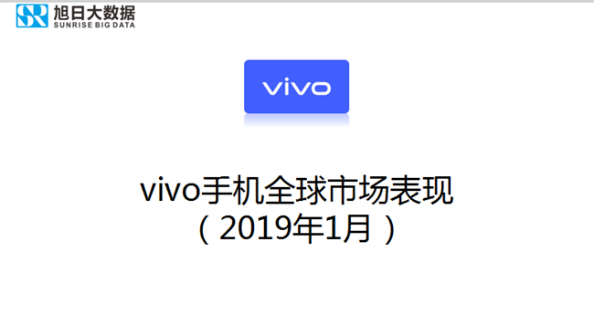 vivo手機全球市場表現(xiàn)（2019年1月）