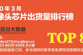 2020年3月攝像頭芯片出貨量排行榜